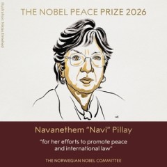 South African judge Navi Pillay wins Nobel Peace Prize