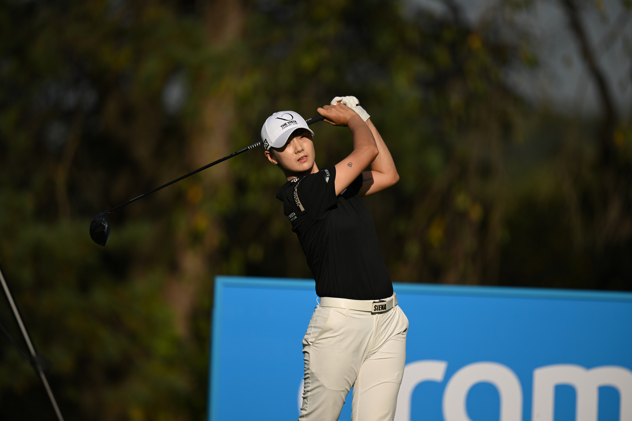 Park Sung-hyun moves into a share of second place after the second round of the Aramco Korea Championship. [Photo=LET]