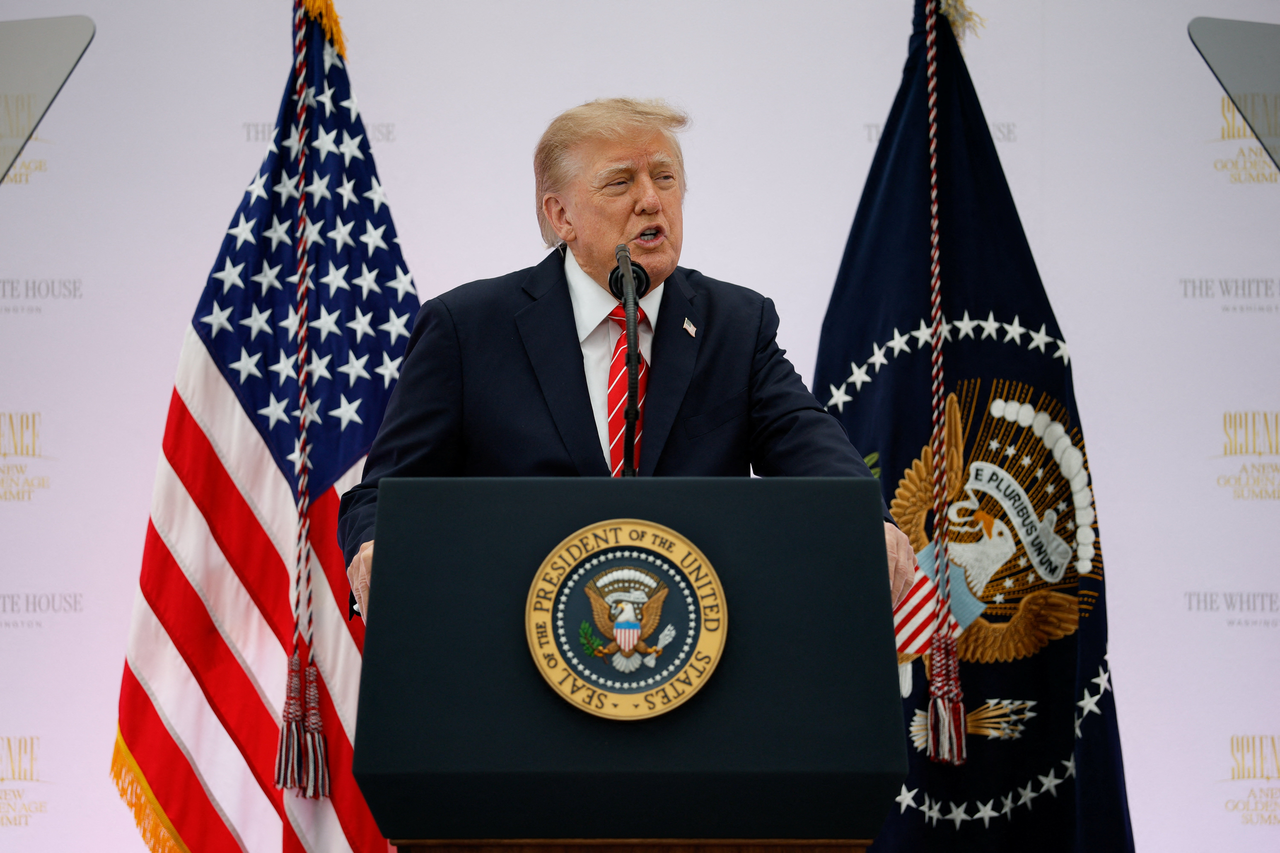 US President Donald Trump. [Reuters]