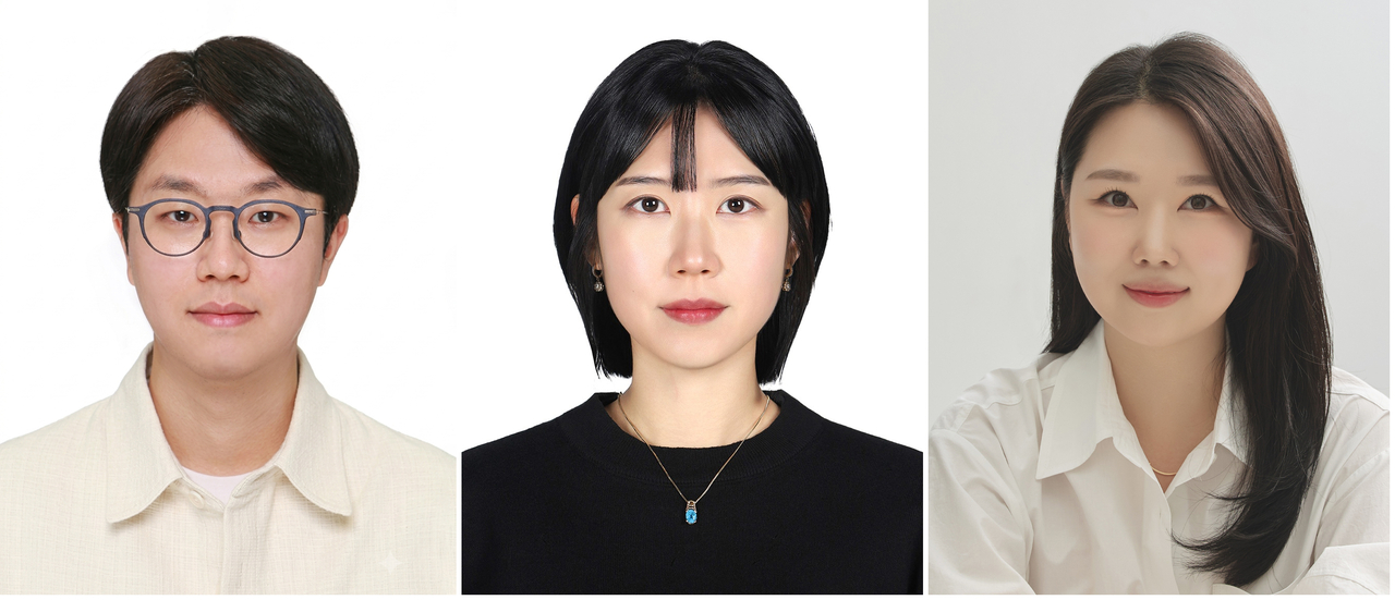 From left: Oh Ji-hoon, professor of life sciences at Keimyung University; Jung Da-som, research professor at Yonsei University College of Medicine; and Clara Yuri Kim, doctoral researcher at the University of Pennsylvania's Perelman School of Medicine. [Keimyung University]