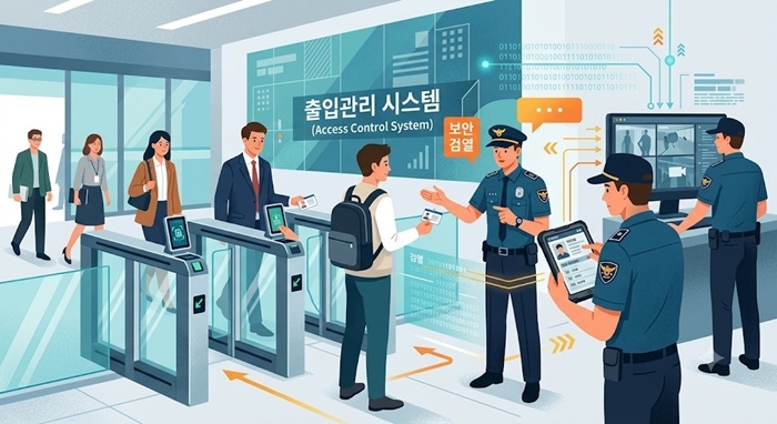 순천시 신청사가 이달부터 입주가 시작되는 가운데 광주광역시처럼 청사출입보안관리시스템이 도입된다. [AI 이미지]