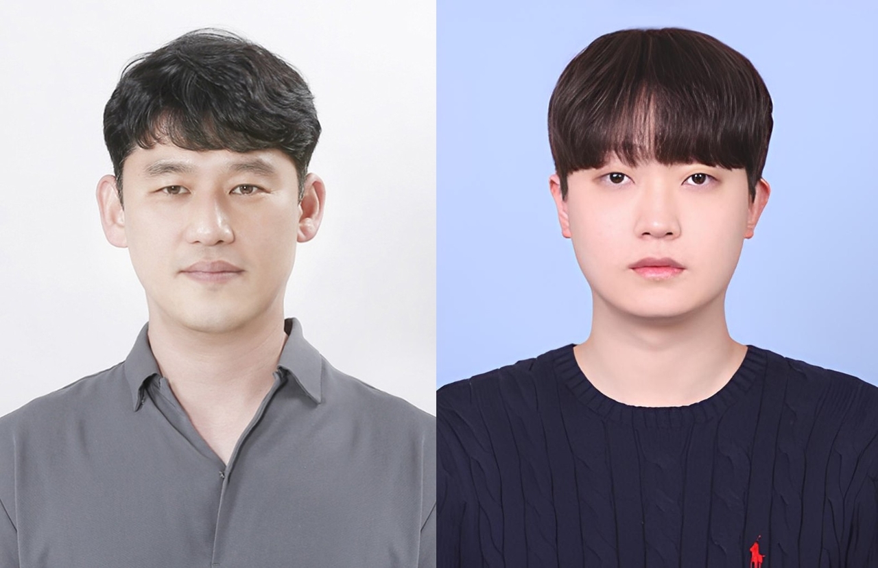 UNIST Professor Song Hyun-kon (left) and researcher Hong Jin-ki, who conducted the study. [UNIST]