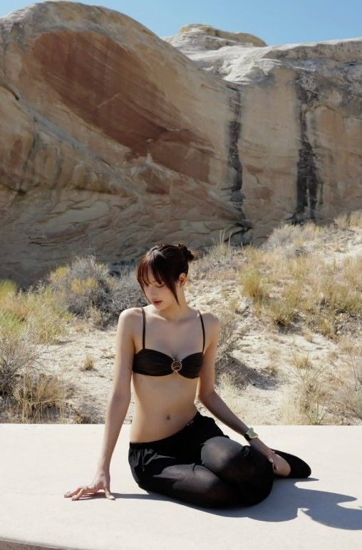 Lisa at Amangiri, an Aman resort in Canyon Point, Utah (Instagram)