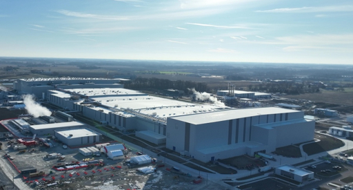 An aerial view of Samsung SDI's battery production factory in Seremban, Malaysia. [Samsung SDI]