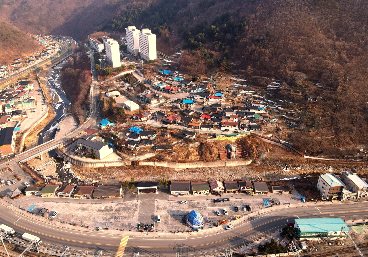 가을 철암 드론사진[한국관광공사 제공]
