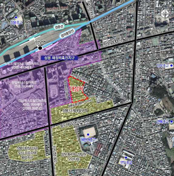 Map showing the locations of the two Moa Town project sites
