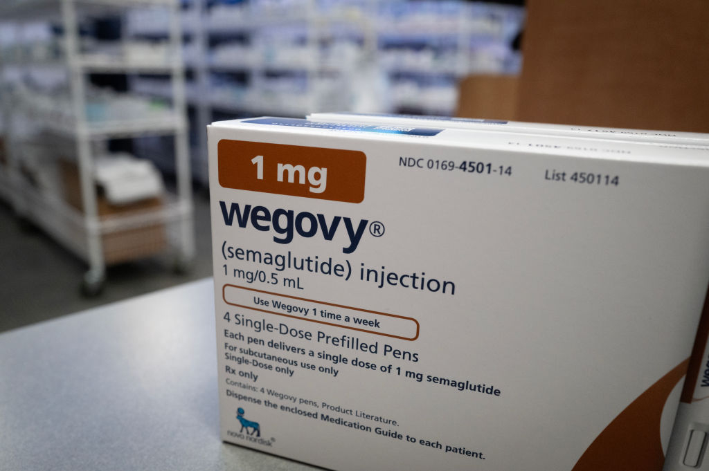 In this file photo, the injectable weight-loss medication Wegovy is available at New City Halstead Pharmacy on April 24, 2024, in Chicago, Illinois. (Scott Olson/Getty Images)