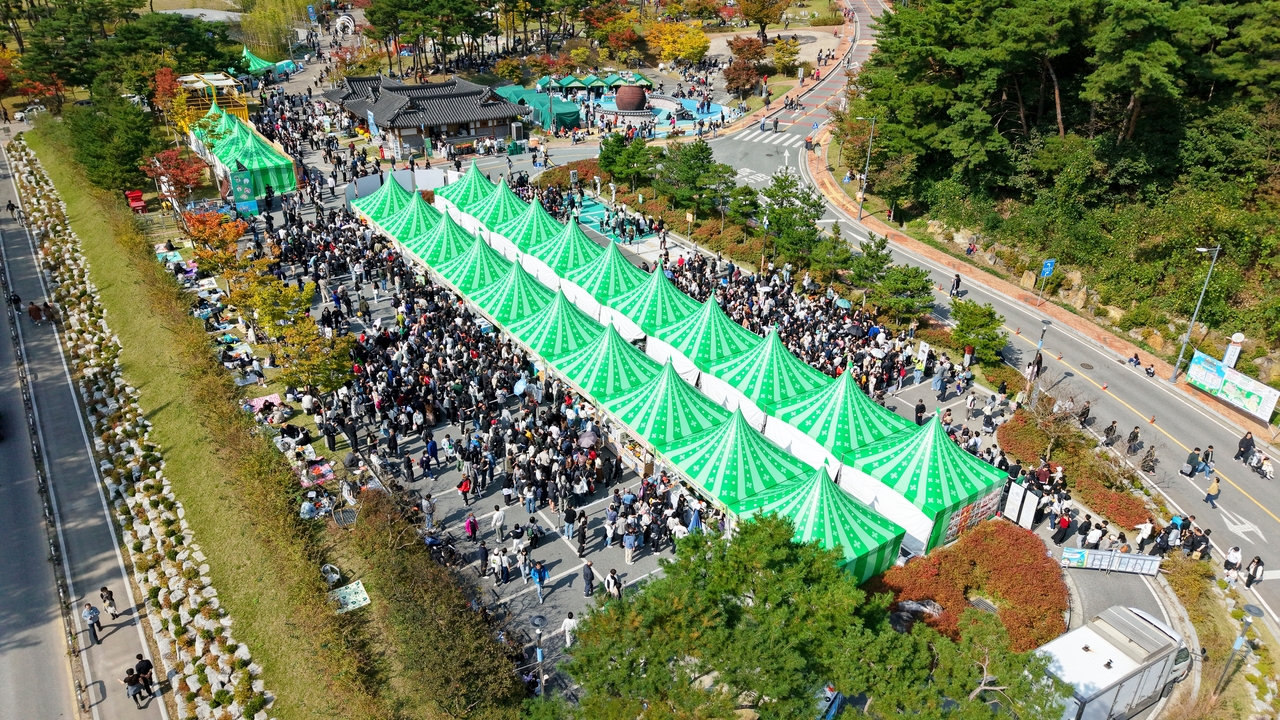 2025년 김천김밥축제장 모습.[김천시 제공]
