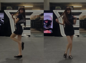 장원영, 단화 신고 173cm 기럭지 자랑..초밀착 원피스