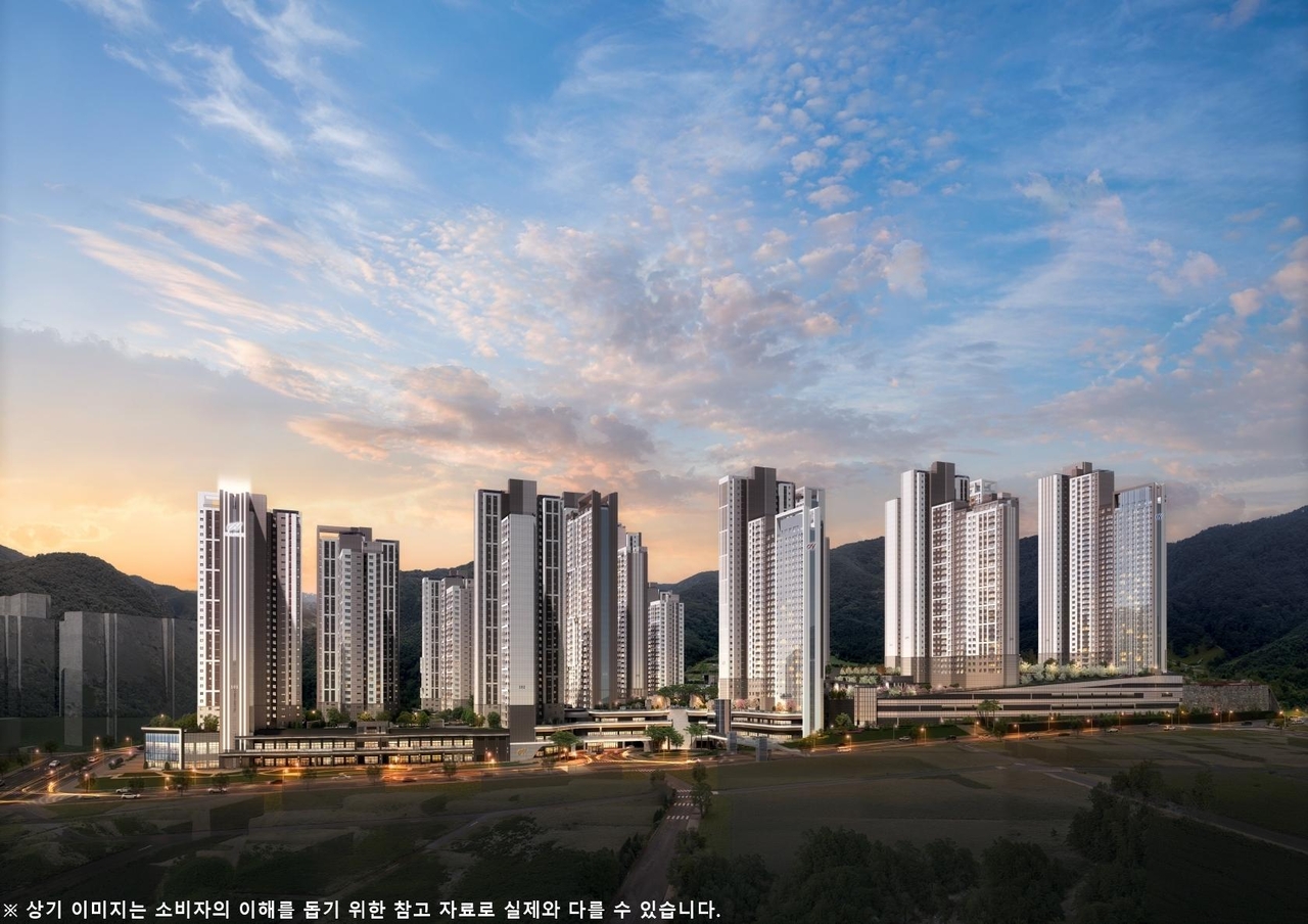 힐스테이트 거제시그니처 투시도 [현대엔지니어링 제공]