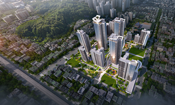 금정역세권1구역 ‘아이파크 원 어센트(IPARK ONE ASCENT)’ 조감도. [IPARK현대산업개발 제공]
