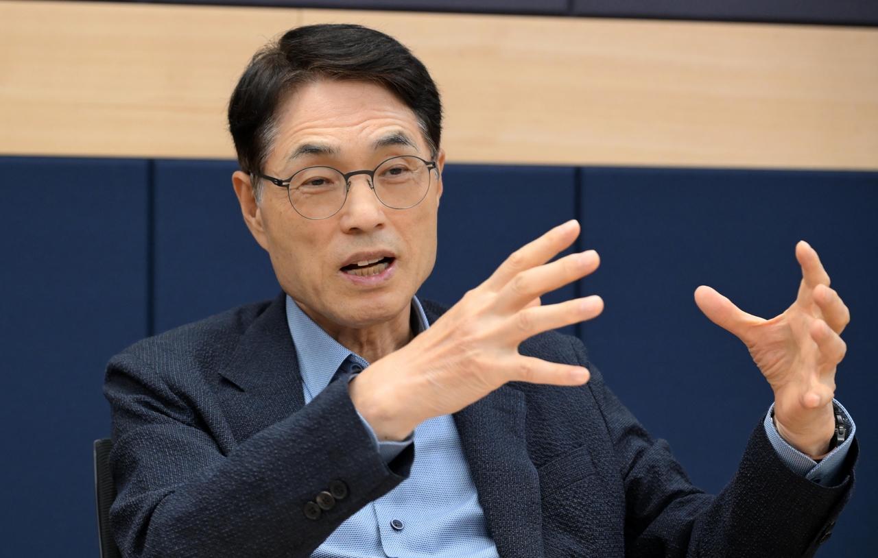 Kim Hyung-joon, head of the Next Generation Intelligence Semiconductor Foundation (Lee Sang-sub/The Korea Herald)