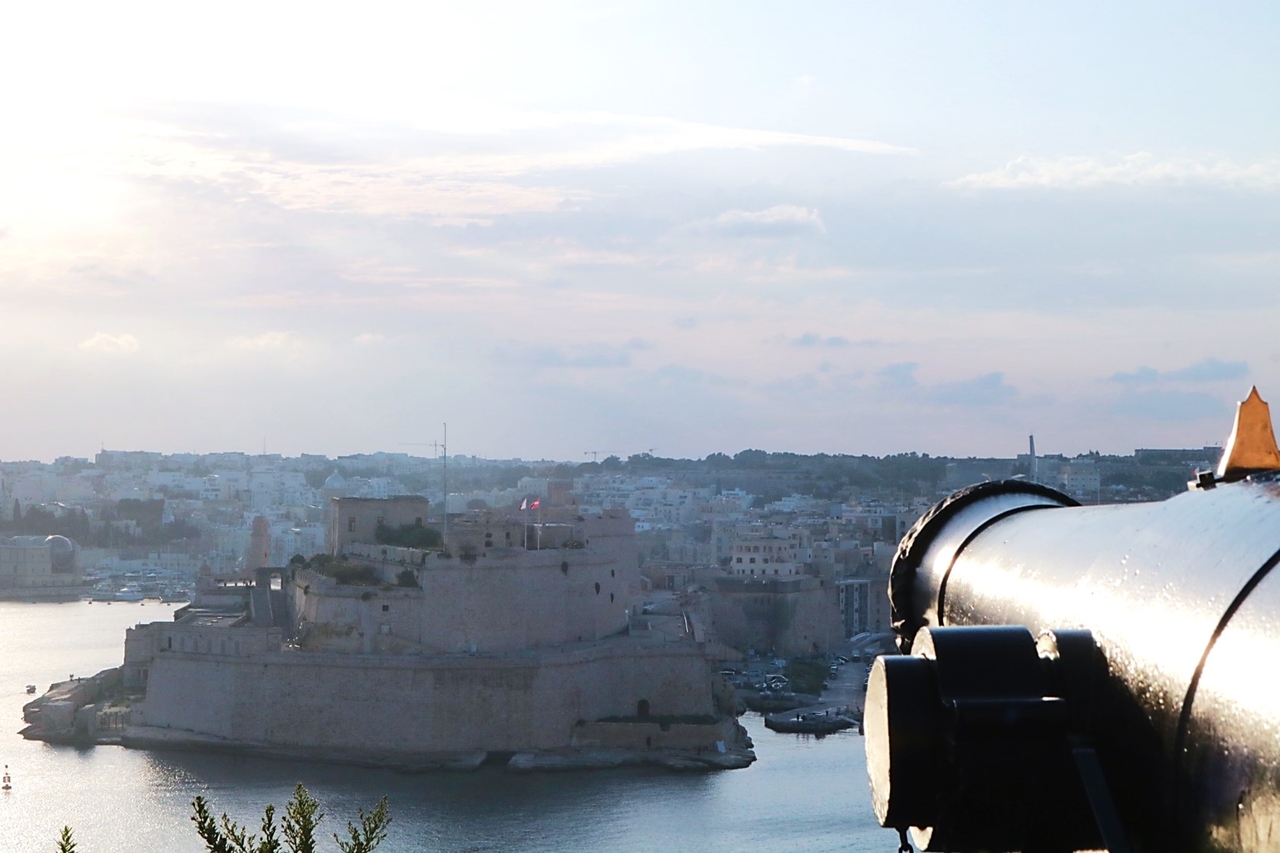 A scenic view of Birgu from the Saluting Battery in Valletta, Malta (Son Ji-hyoung/The Korea Herald)