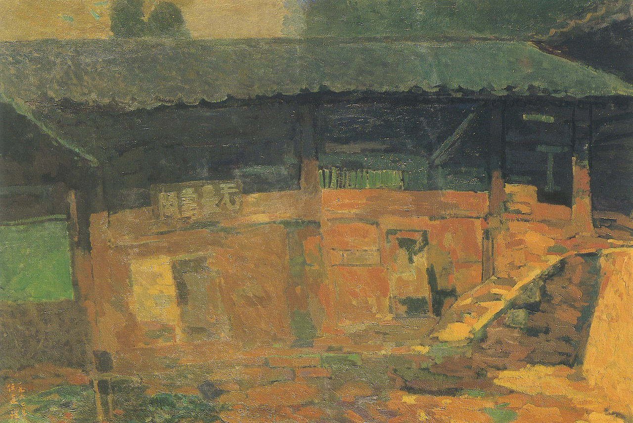 임직순, 무량수각, 캔버스에 유채, 112.1 × 162.2 cm, 1967