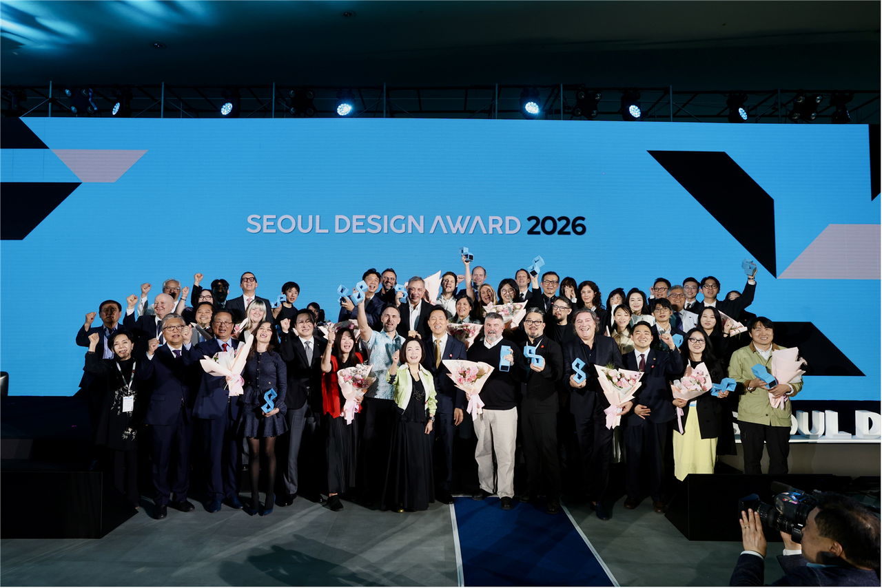 Ten groups of finalists attend the Seoul Design Awards 2026 on Wednesday at the DDP in central Seoul. (Seoul Design Foundation)