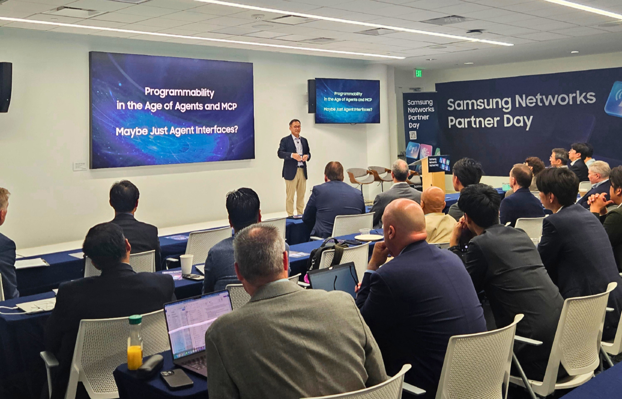 Samsung Electronics held a Partner Day event with global telecommunications industry partners in Mountain View, Silicon Valley, on Wednesday (local time). [Provided by Samsung Electronics]