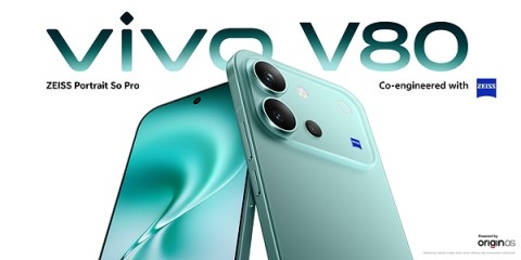 vivo Introduces vivo V80 Featuring Cold-Carved Glass Design, Advanced ZEISS Portrait Imaging and Exceptional Battery Life