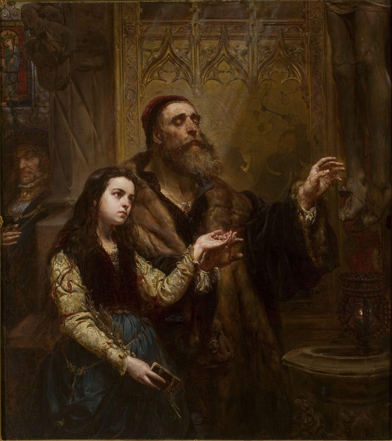 얀 마테이코, 시력을 잃은 파이트 슈토스와 손녀, 1865, 캔버스에 유채, 155.5x140cm, 바르샤바 국립미술관 [cyfrowe.mnw.art.pl, Public Domain, commons.wikimedia.org]