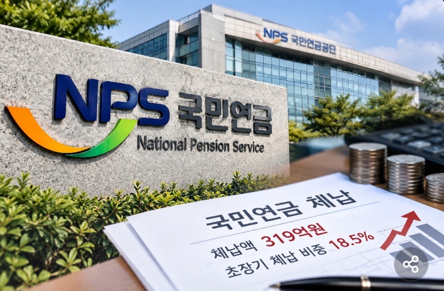 Unpaid national pension premiums at Incheon workplaces hit a low in 2024 but have since resumed their climb. [AI-generated image]