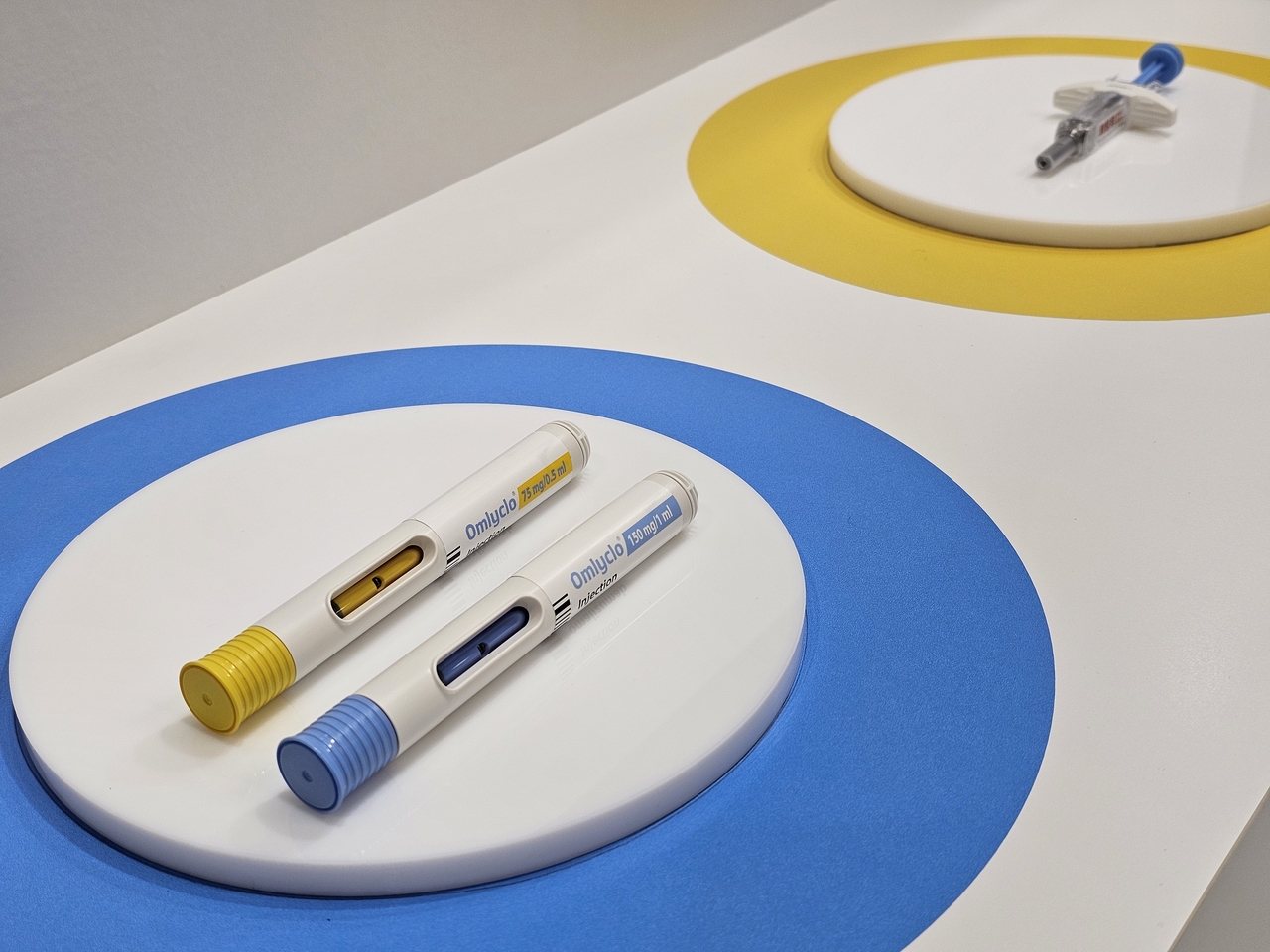 Omryklo, Japan's first omalizumab biosimilar. (Choi Eun-ji / The Korea Herald)