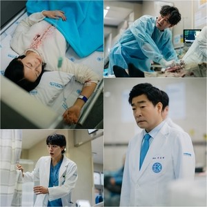 ‘닥터X’ 김지원, 응급실 침대 위 피투성이..손현주까지 등판