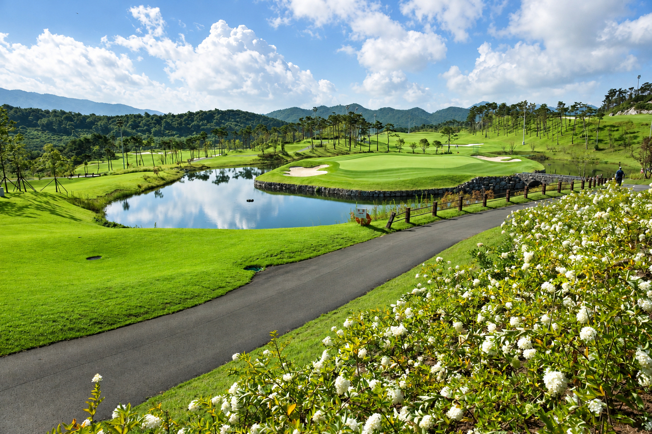 A view of the course at Pureunsol GC Jangseong in Jangseong-gun, South Jeolla Province
