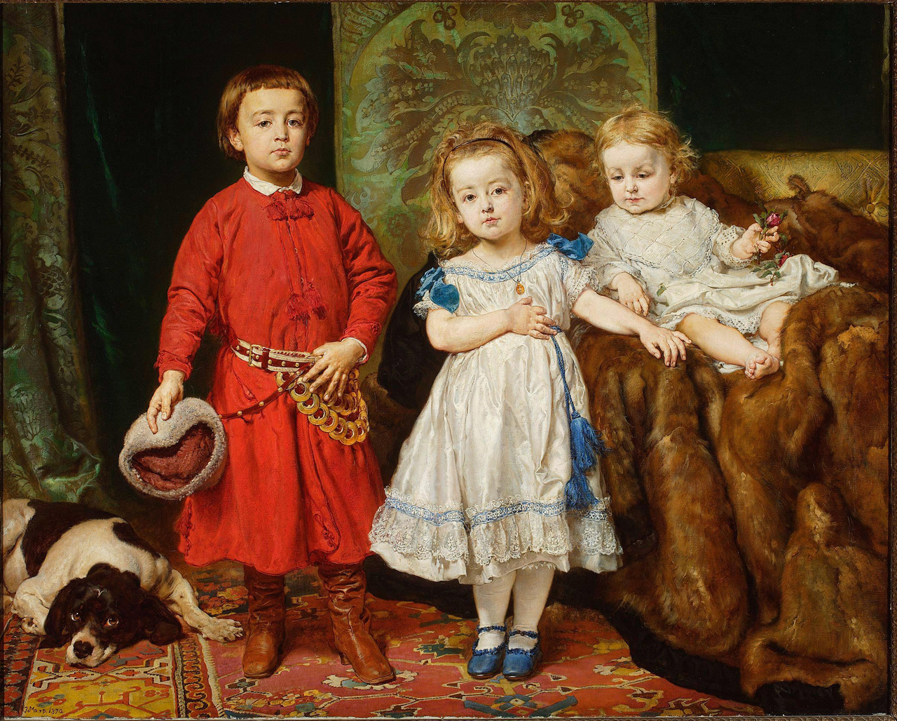 얀 마테이코, 화가의 세 자녀의 초상, 1870, 캔버스에 유채, 127.5x160cm, 바르샤바 국립미술관 [cyfrowe.mnw.art.pl, Public Domain, commons.wikimedia.org]
