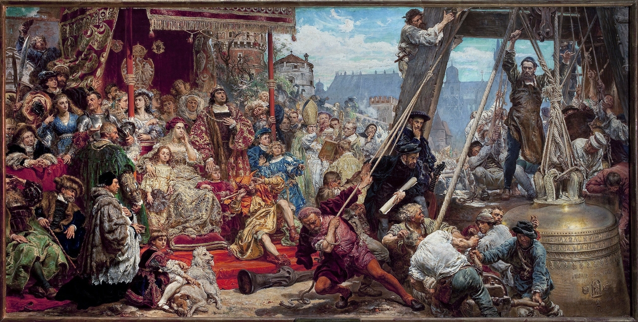 얀 마테이코, 지그문트 종 매달기, 1874, 캔버스에 유채, 94x189cm, 바르샤바 미술관 [pinakoteka.zascianek.pl, Public Domain, commons.wikimedia.org]