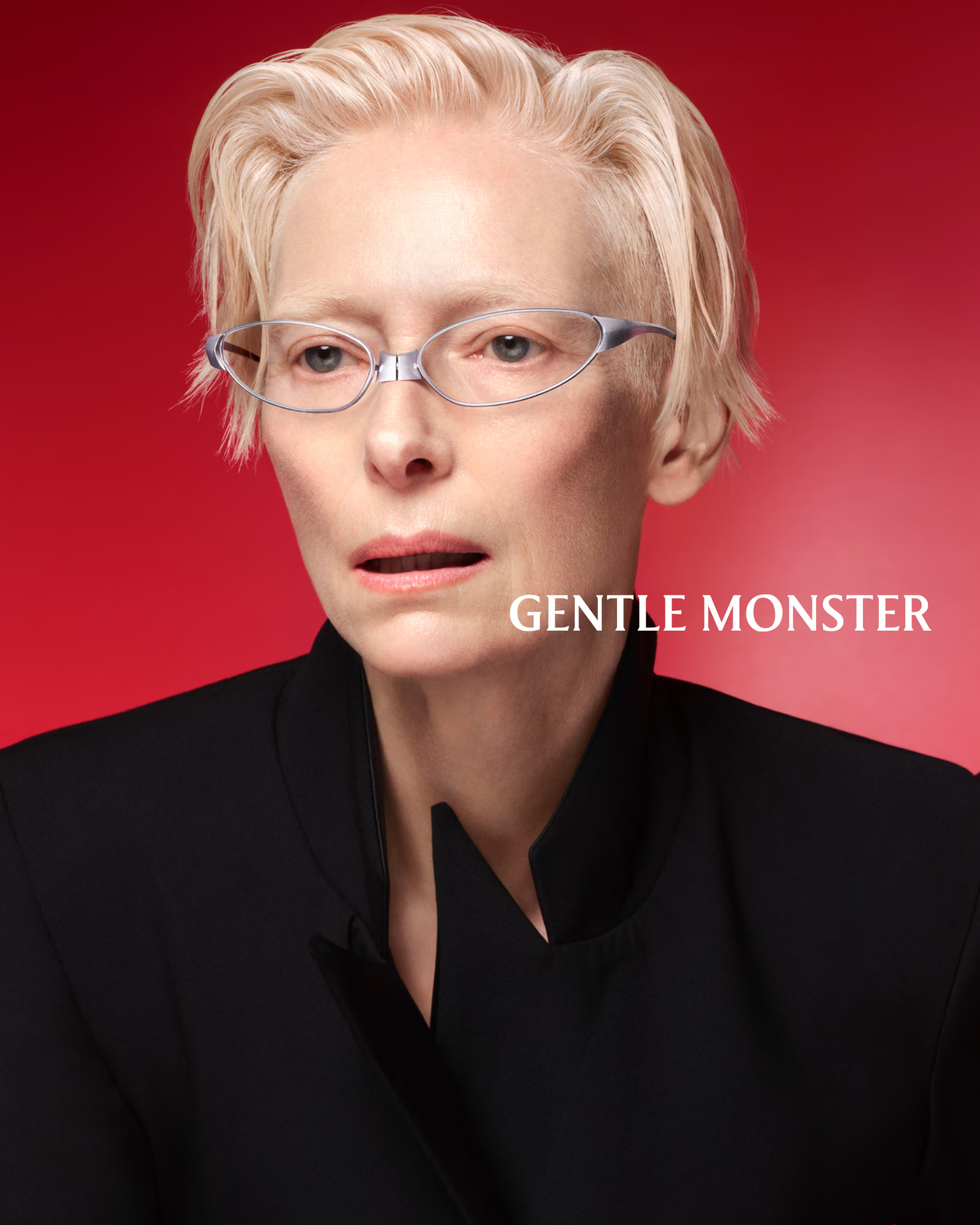 Tilda Swinton fronts the campaign for Gentle Monster’s 2025 BOLD collection. (Gentle Monster)
