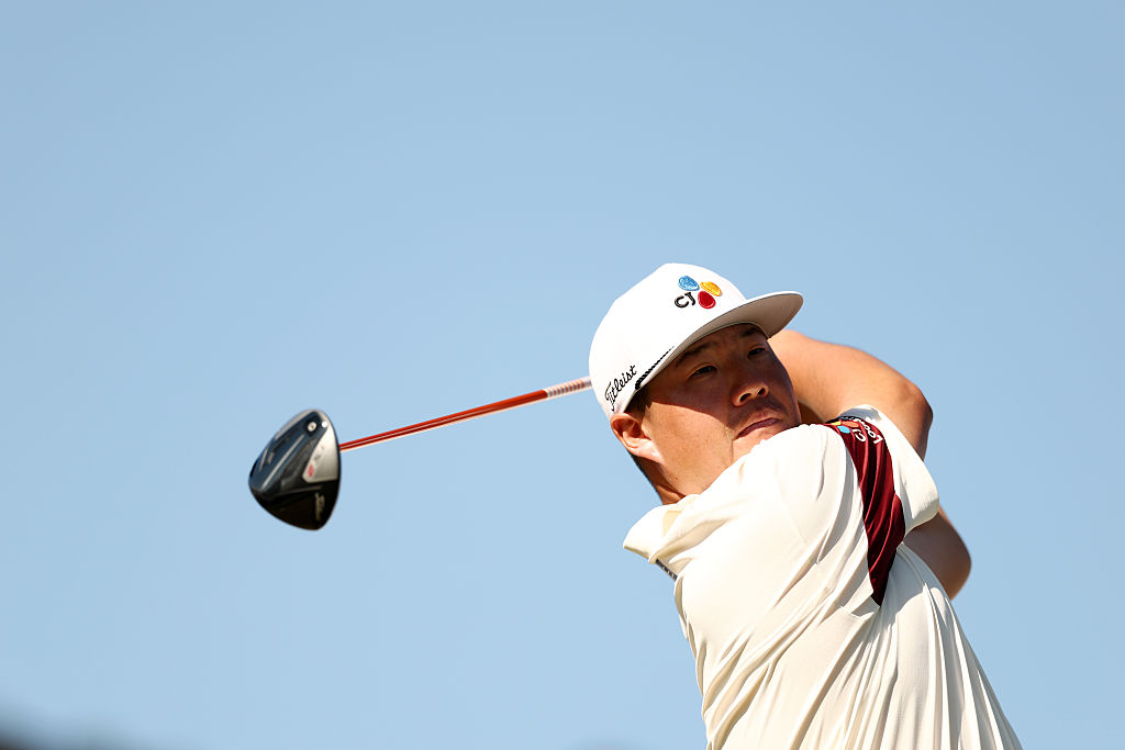 Im Sung-jae plays a shot during the final round of the SJM Macau Open on the Asian Tour. [Getty Images]
