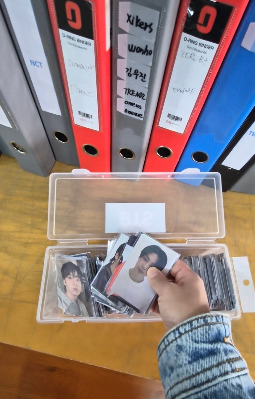 BTS photocards are on sale at K-pop Shop on Thursday. (Choi Jae-hee / The Korea Herald)