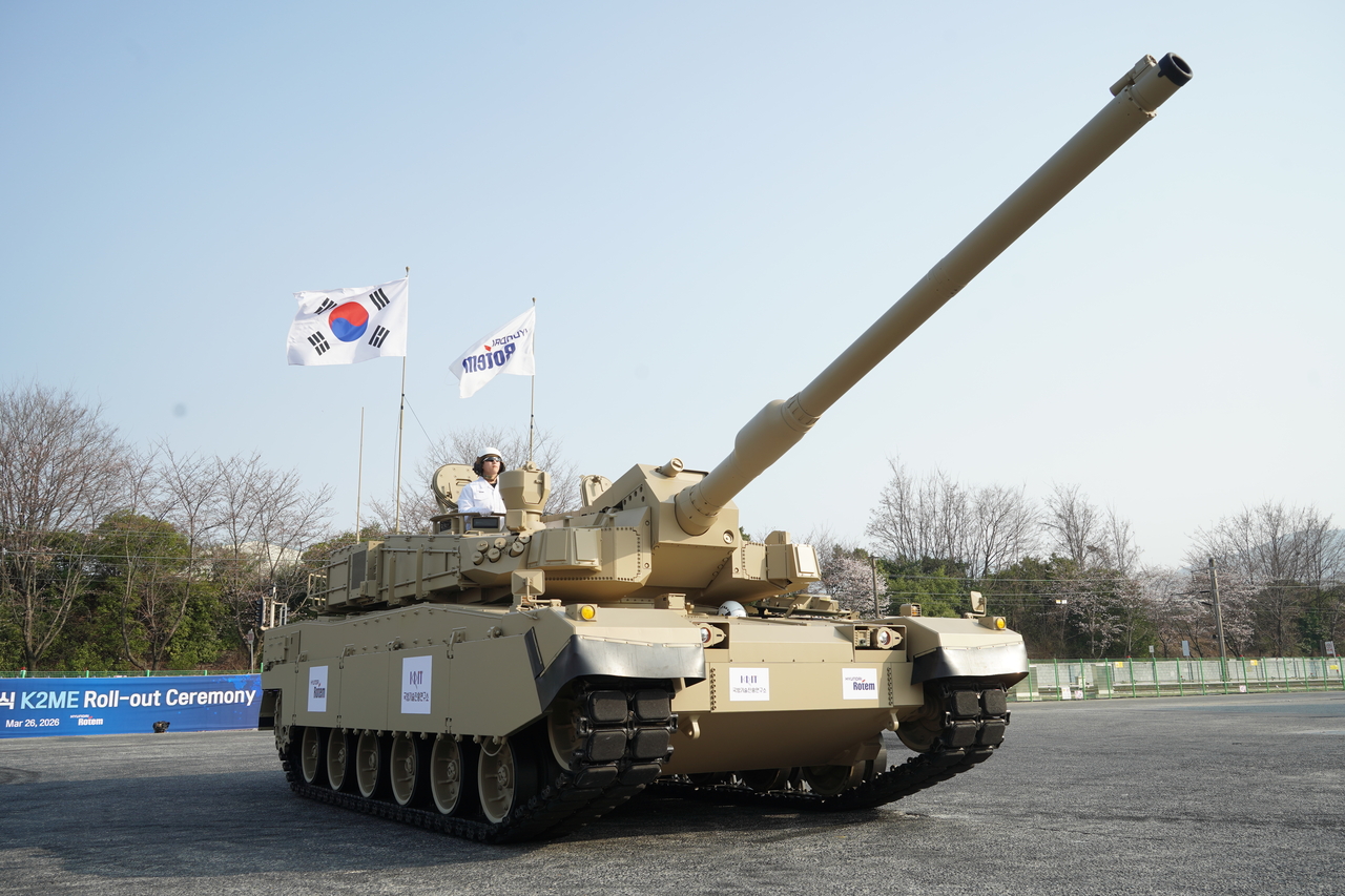 현대로템이 개조·개발 중인 중동형 K2 전차 [현대로템 제공]