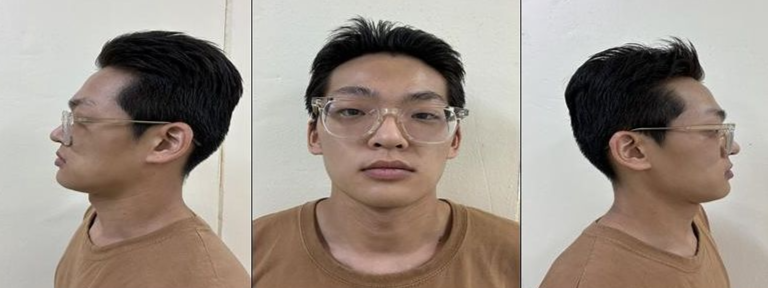 This composite photo, released by the Seoul Metropolitan Police Agency on Monday, shows Kim Sung-woo, 26, a suspect in the killing of his mother-in-law and kidnapping of his wife in Songpa-gu, Seoul. (Seoul Metropolitan Police Agency)