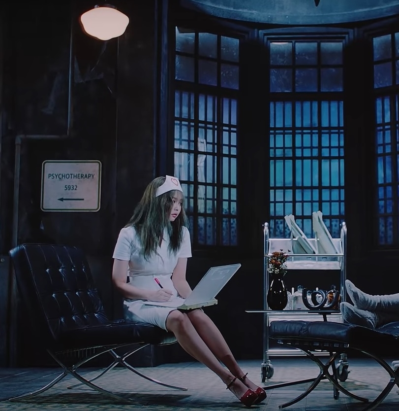 In a now deleted video, Jennie of Blackpink is seen wearing a nurse uniform in the girl group's music video for "Lovesick Girls," released in 2020. (YG Entertainment)