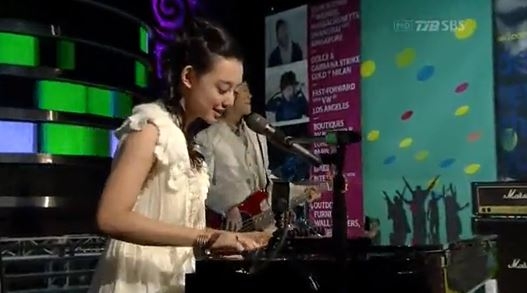 Kim Ji-won during her stint as a K-pop idol trainee, known as Jessica K (SBS)
