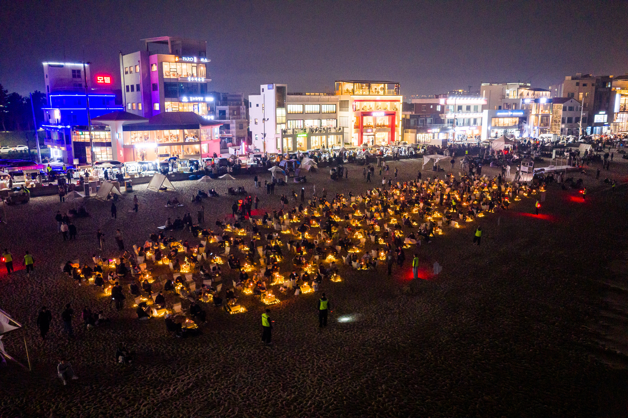 강릉커피축제 해변야외카페