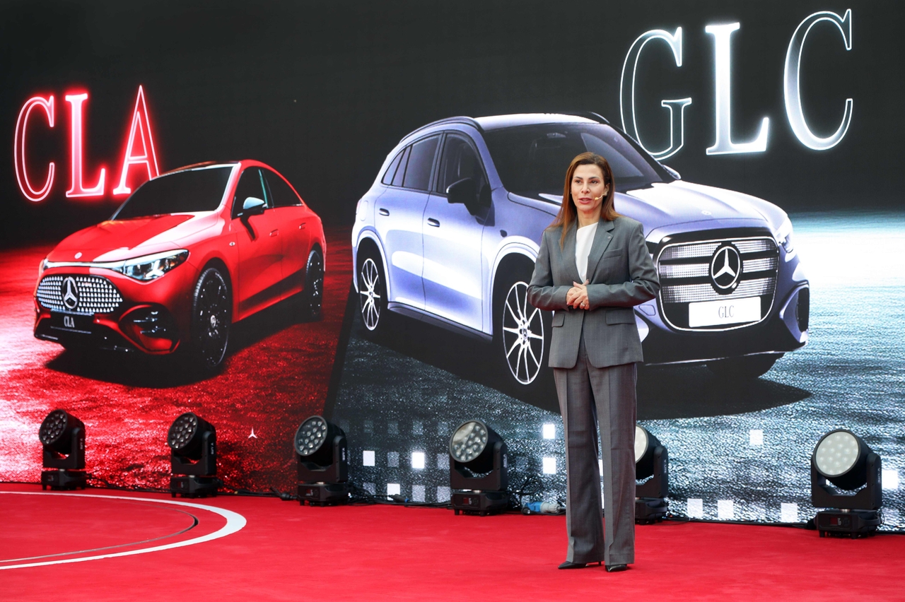 Mercedes-Benz Korea CEO Shirin Emeera poses for a photo during a media unveiling event at Mercedes-Benz Studio Seoul on Monday. (Mercedes-Benz Korea)