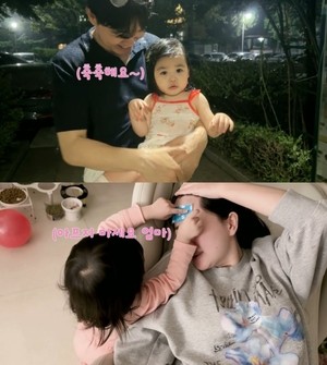 ‘박수홍♥’ 김다예, 2살 딸 병간호에 감동..“진짜 착하다”