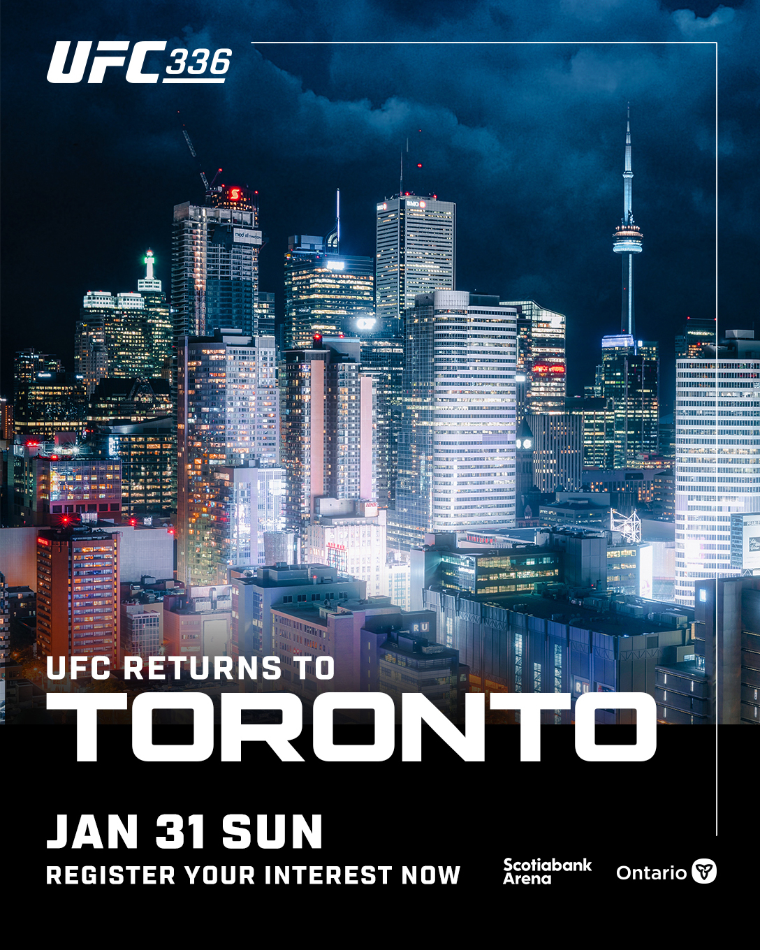 UFC 336 캐나다 토론토 대회 포스터