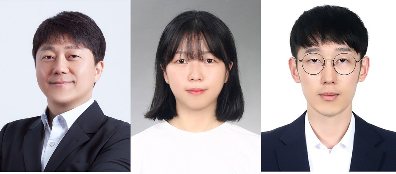 임정호(왼쪽부터) 교수, 손보경, 성태준 박사.[UNIST 제공]
