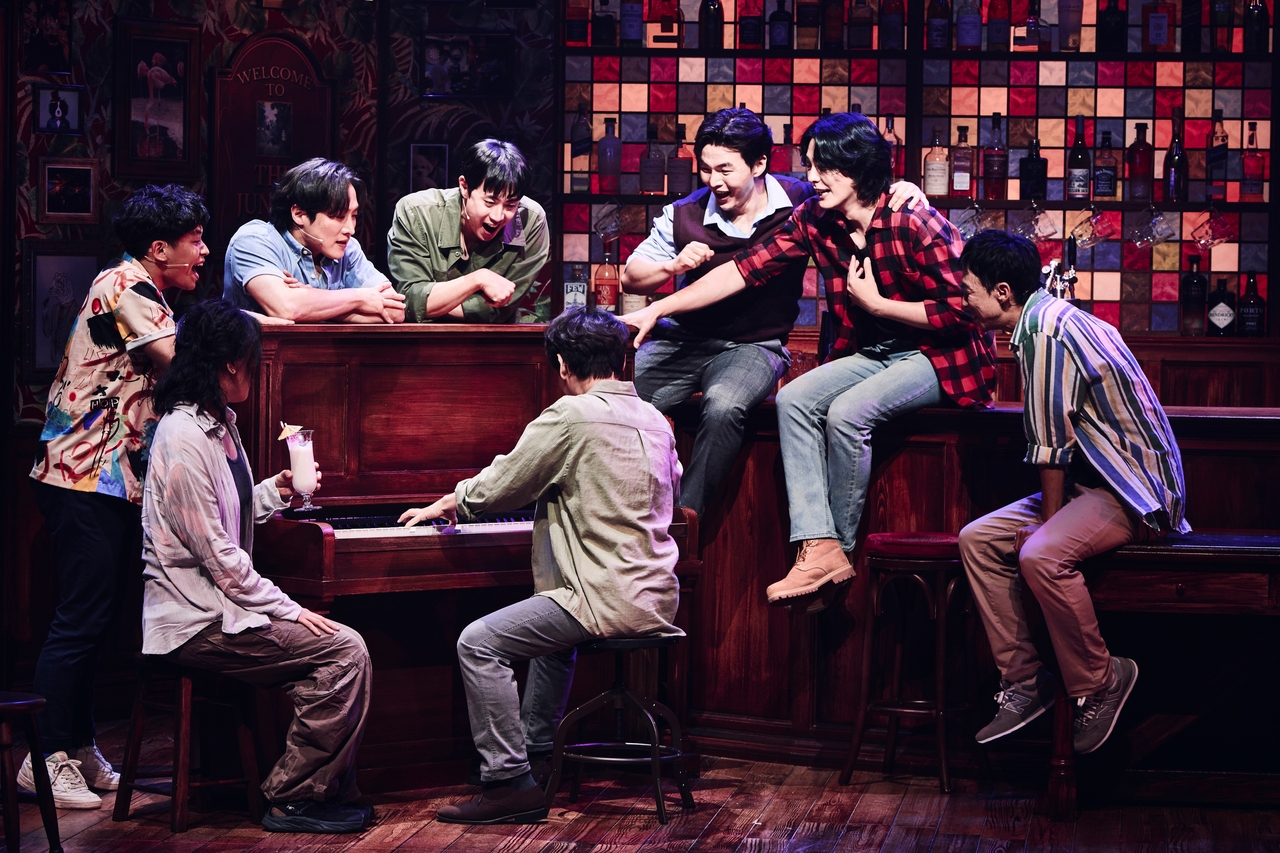 Korean cast of “Choir of Man”  (Seensee Company)