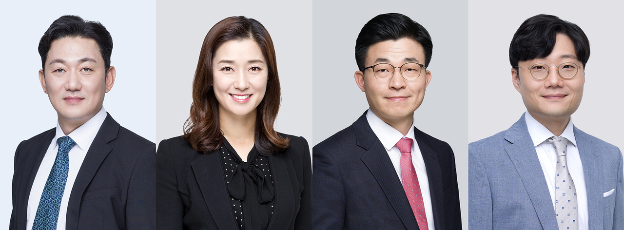 (왼쪽부터) 법무법인 세종의 이동건 대표변호사, 이숙미 변호사, 안효섭 수석전문위원, 윤태준 전문위원 [법무법인 세종 제공]