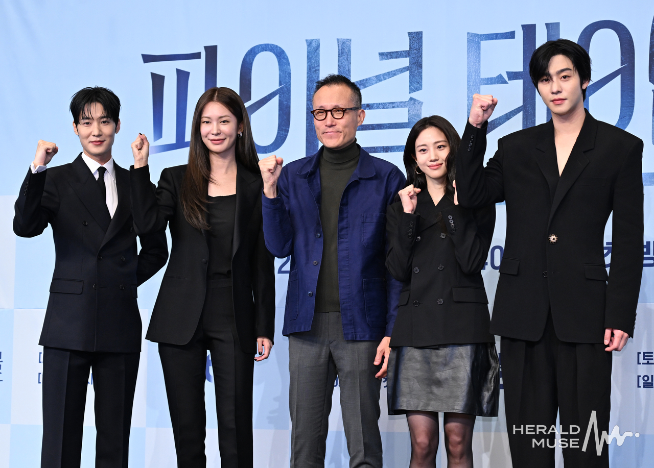장률, 정유진, 김도훈 감독, 홍화연, 안효섭/사진=윤병찬 기자
