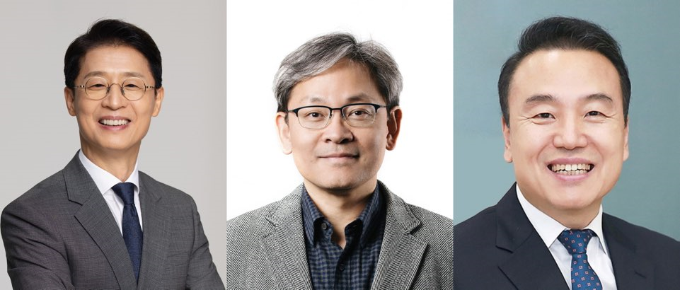 The three finalists for the position of 29th president of Seoul National University are (from left) Kang Jun-ho, a professor at the College of Education; Choi Hae-cheon, a professor at the College of Engineering; and Lee Jae-young, a professor at the College of Humanities. [Seoul National University]