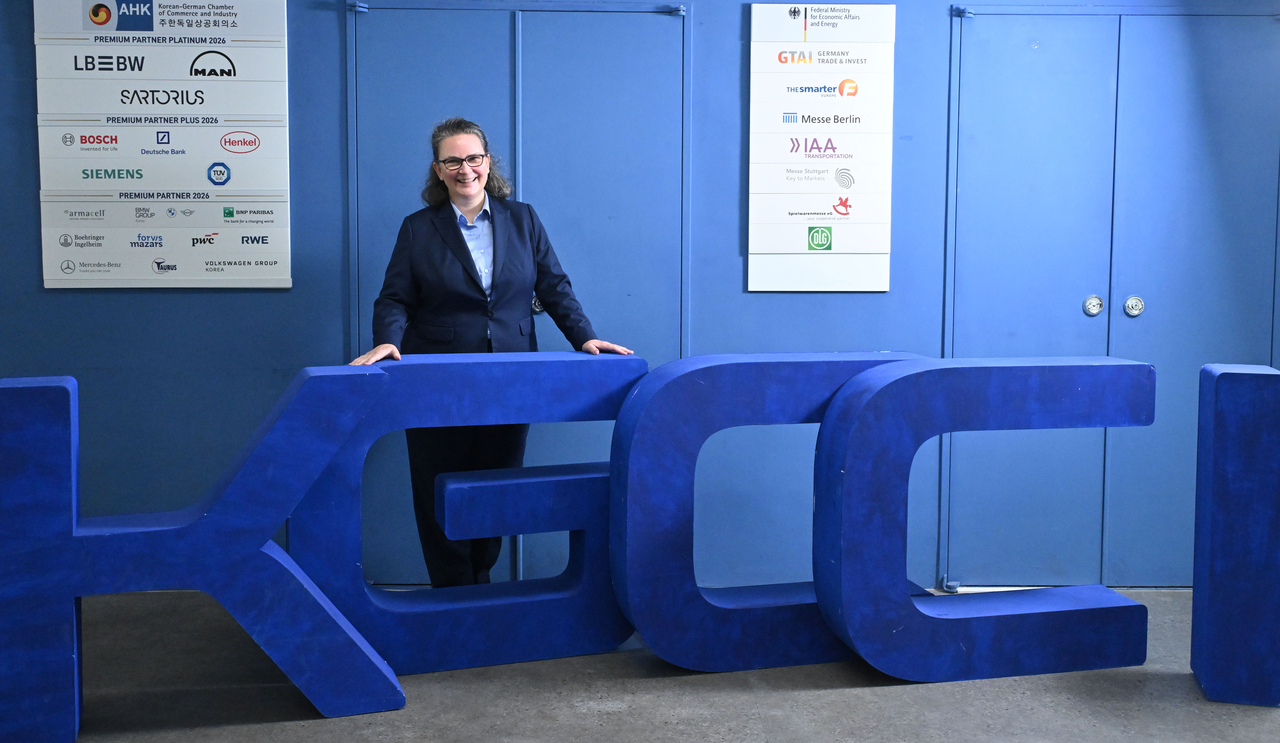 Marie Antonia von Schonburg, president and CEO of the KGCCI, poses for a photo ahead of an interview with The Korea Herald at the chamber’s office in Jongno-gu, central Seoul, on Wednesday. (Im Se-jun/The Korea Herald)
