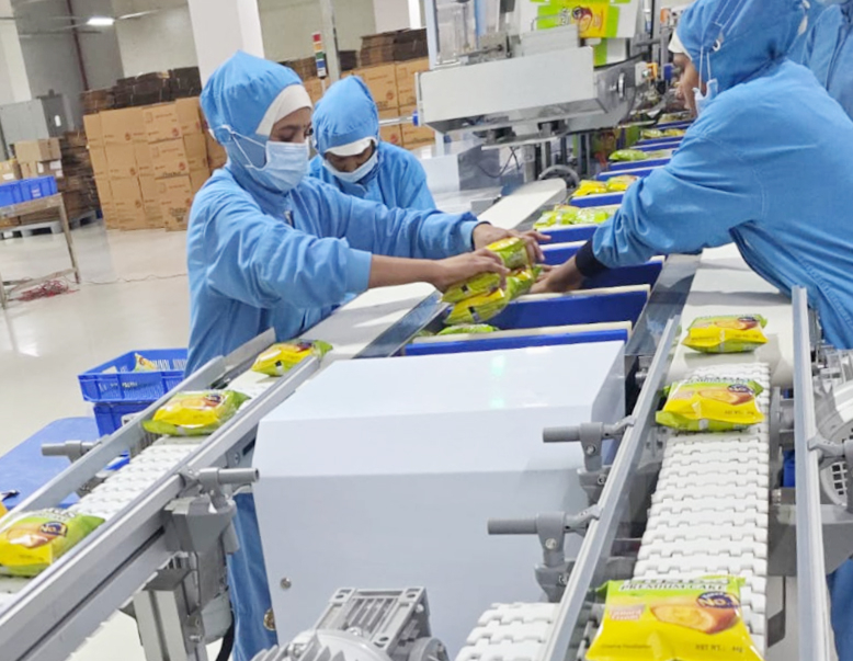 A Custard production line at Orion's India subsidiary [Orion]