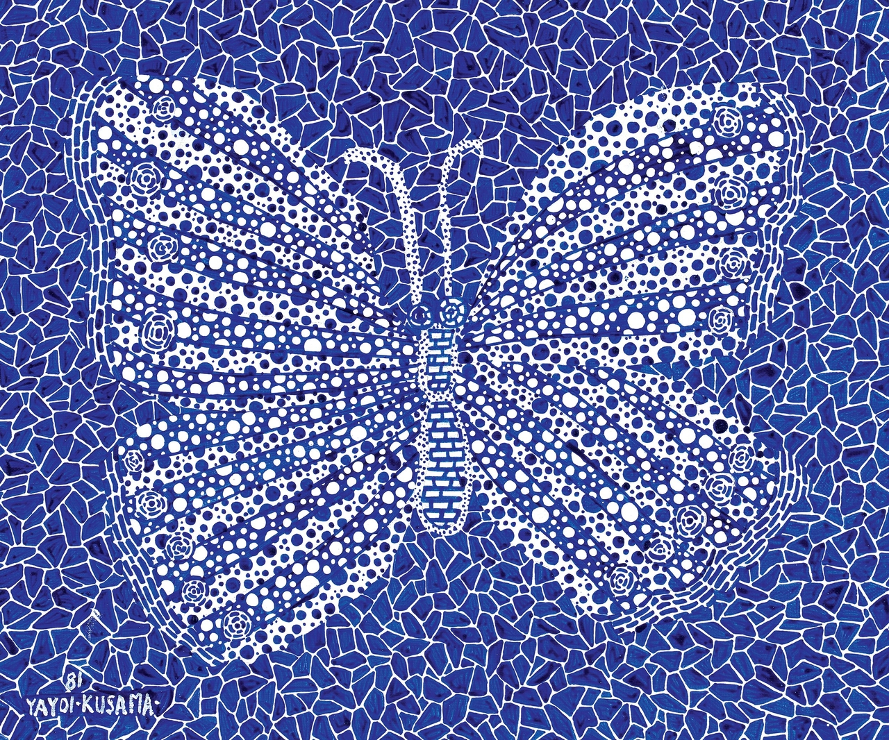 Yayoi Kusama's "Butterfly." [K Auction]