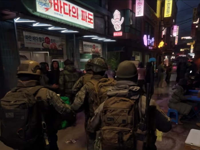 A scene from Call of Duty: Modern Warfare 4, a game set around a full-scale North Korean invasion of the South. [Captured from the Call of Duty YouTube channel]