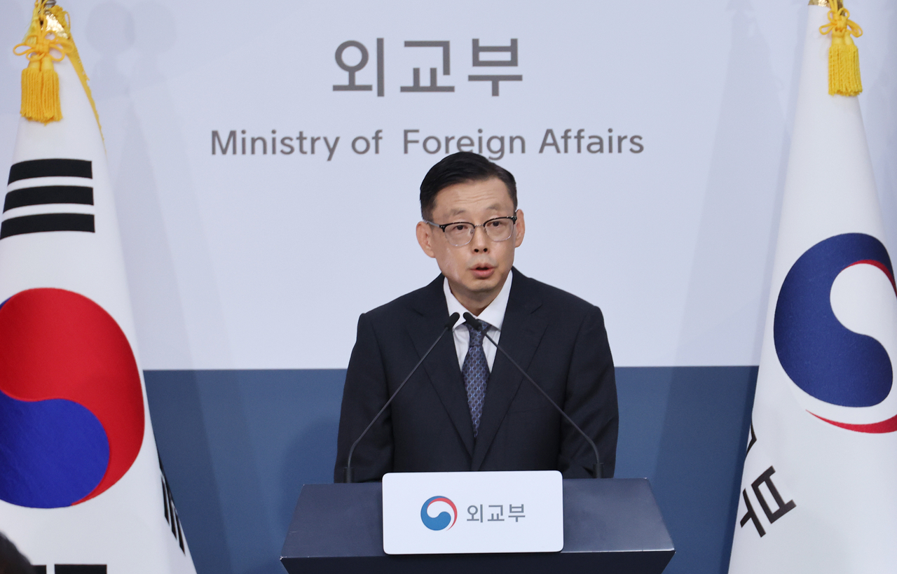 박두순 외교부 대변인. [연합]