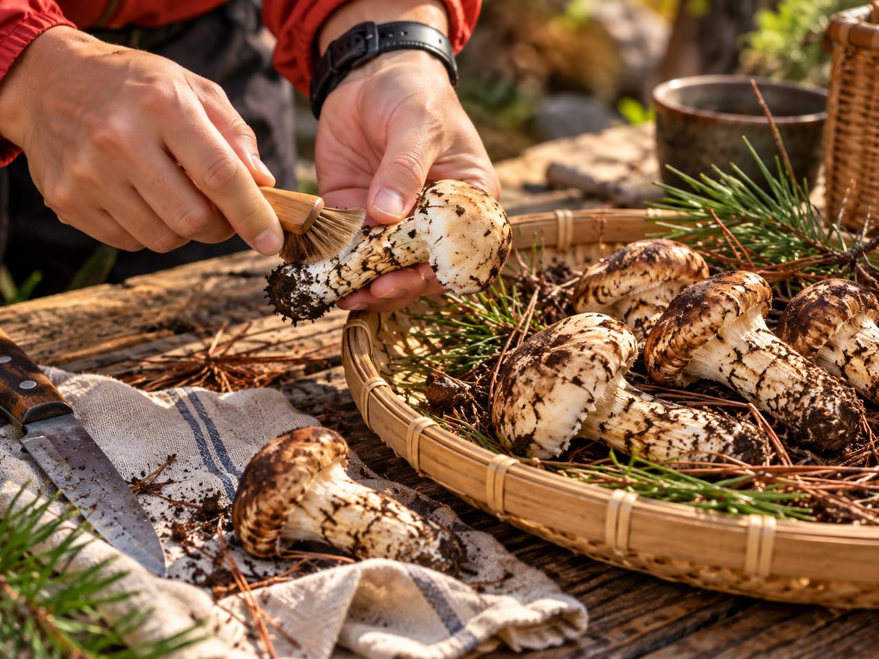 Pine mushrooms. [Image created with ChatGPT]
